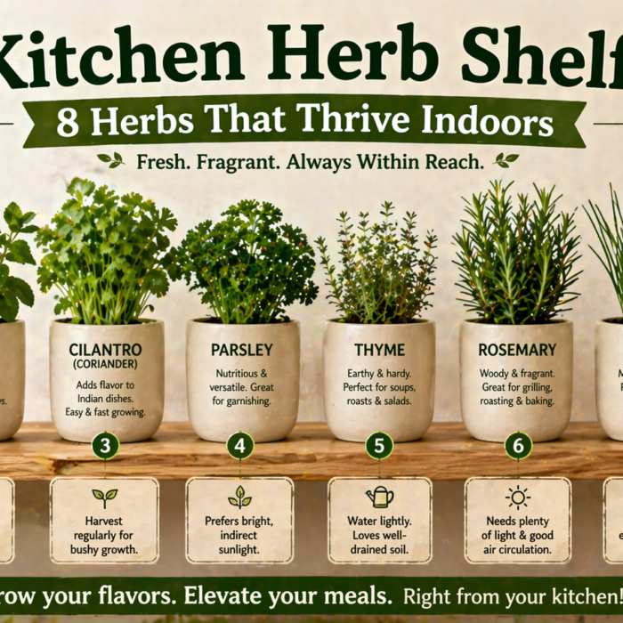 Kitchen Herb Shelf : 8 Herbs That Thrive Indoors