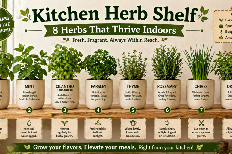 Kitchen Herb Shelf : 8 Herbs That Thrive Indoors