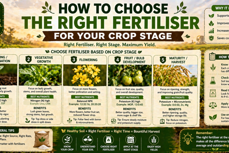 How to choose the right fertiliser for your crop stage