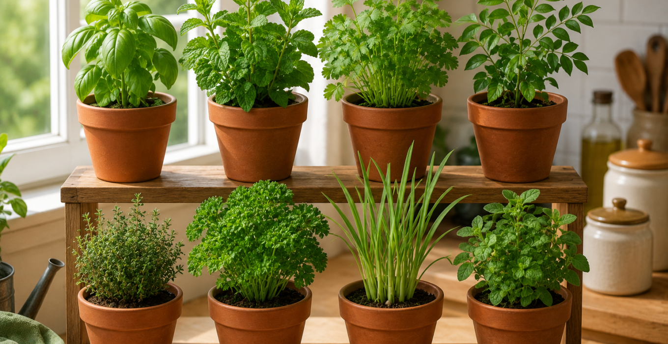 Kitchen Herb Shelf 8 Herbs That Thrive Indoors