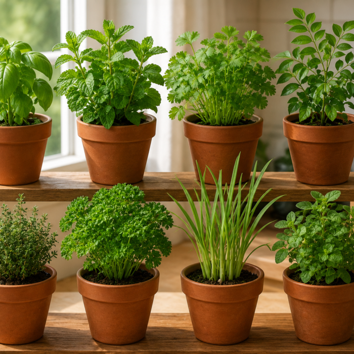 Kitchen Herb Shelf 8 Herbs That Thrive Indoors